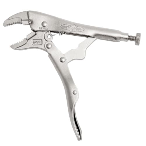 IRWIN VISE-GRIP Locking Pliers with Wire Cutter, 5-inch Curved Jaw