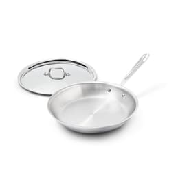 All-Clad D3 Stainless Steel Fry Pan with Lid, 12-inch