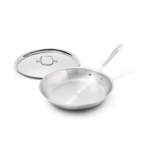 All-Clad D3 Stainless Steel Fry Pan with Lid, 12-inch