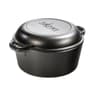 Lodge Cast Iron Double Dutch Oven, 5 qt