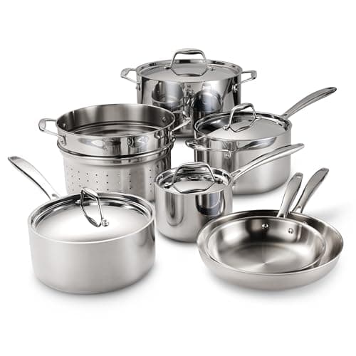 Tramontina Signature Tri-Ply Clad Cookware Set, 11-Piece